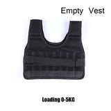 5kg 20kg 60kg Weightvest Gewichtsweste, freies Training , Schwarz & Blau