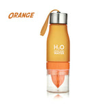 Trinkflasche mit Saftpresse / Fruchtpresse - 650ml - Wasserflasche - Trinken Outdoor Sport Flasche Saft Zitrone Tragbar