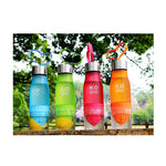 Trinkflasche mit Saftpresse / Fruchtpresse - 650ml - Wasserflasche - Trinken Outdoor Sport Flasche Saft Zitrone Tragbar