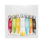 Trinkflasche mit Saftpresse / Fruchtpresse - 650ml - Wasserflasche - Trinken Outdoor Sport Flasche Saft Zitrone Tragbar