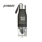 Trinkflasche mit Saftpresse / Fruchtpresse - 650ml - Wasserflasche - Trinken Outdoor Sport Flasche Saft Zitrone Tragbar