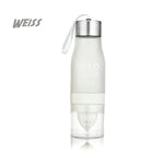 Trinkflasche mit Saftpresse / Fruchtpresse - 650ml - Wasserflasche - Trinken Outdoor Sport Flasche Saft Zitrone Tragbar